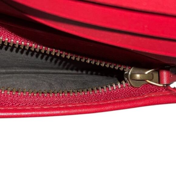 GUCCI Cherry GG Supreme Beige Gray Bi-fold Wallet W/Box and Card - Picture 13 of 16